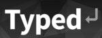 Typed logo
